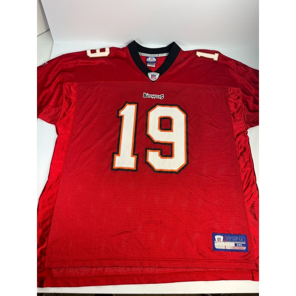 Reebok Jersey Tampa Bay Buccaneers Keyshawn Johnson Size 2XL Red #19 - Picture 7 of 11
